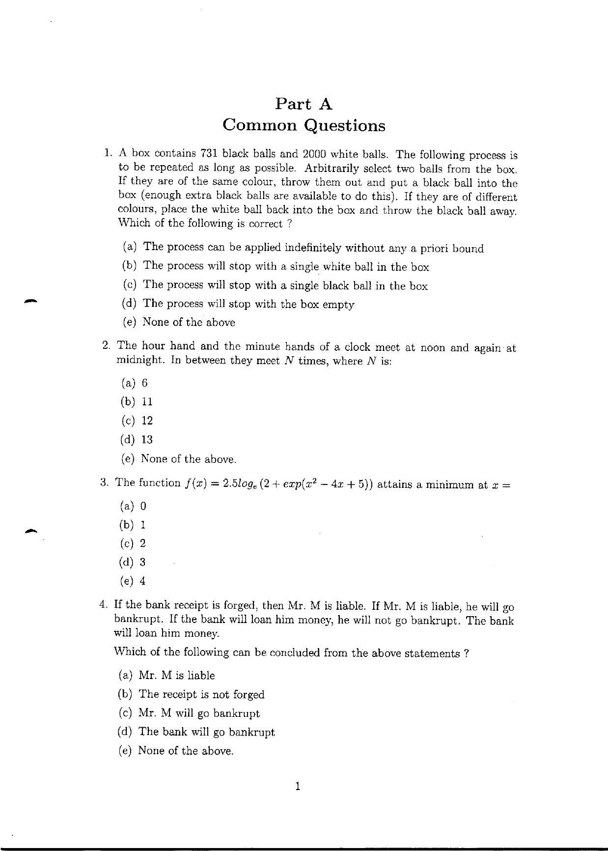 TIFR GS 2010 Computer & Systems Sciences Question Paper - Page 2