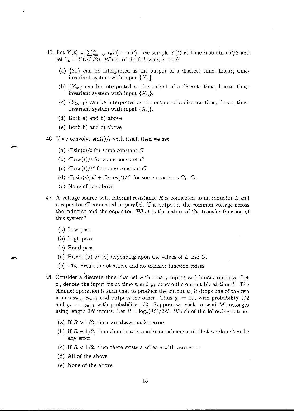TIFR GS 2010 Computer & Systems Sciences Question Paper - Page 16