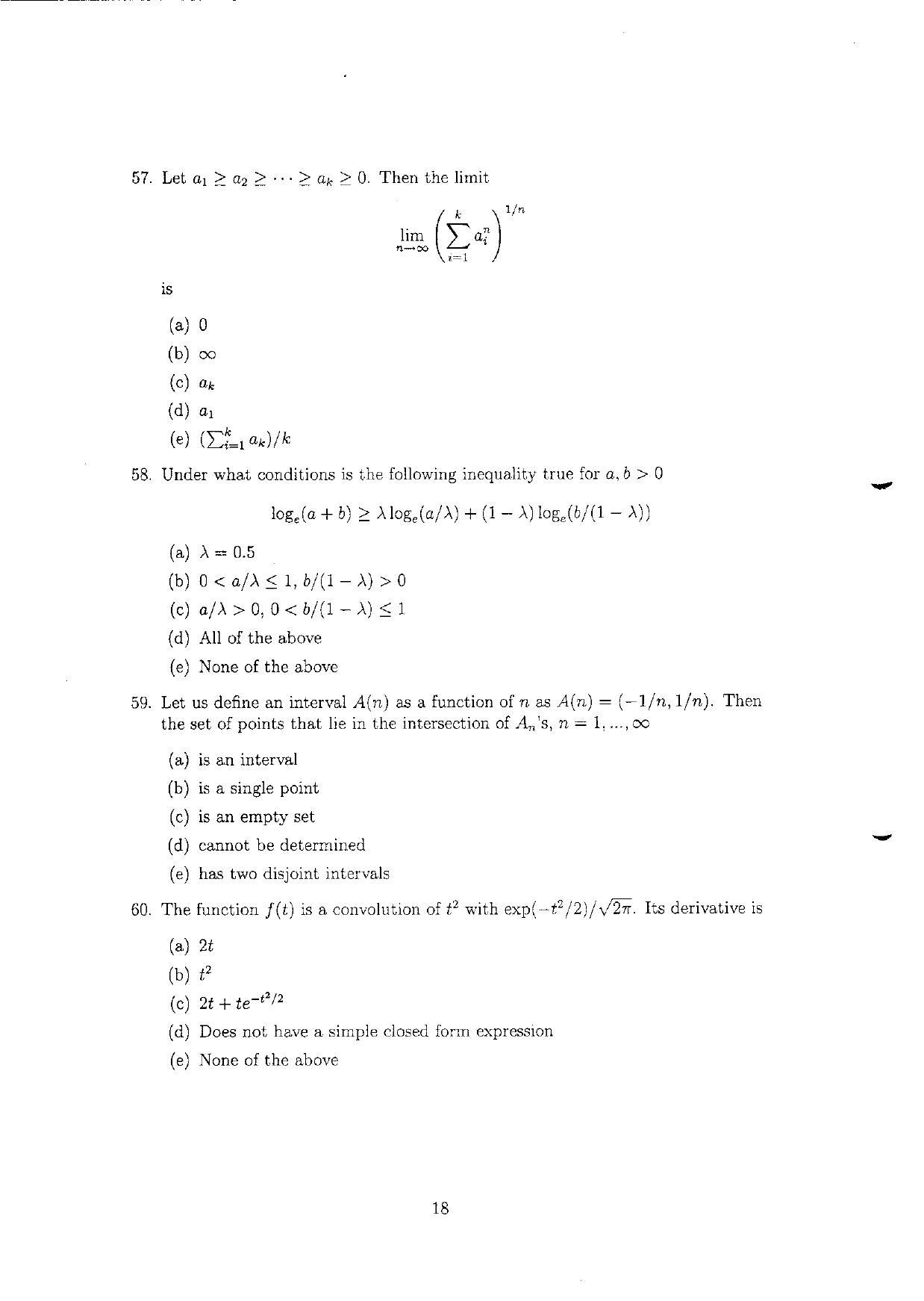 TIFR GS 2010 Computer & Systems Sciences Question Paper - Page 19