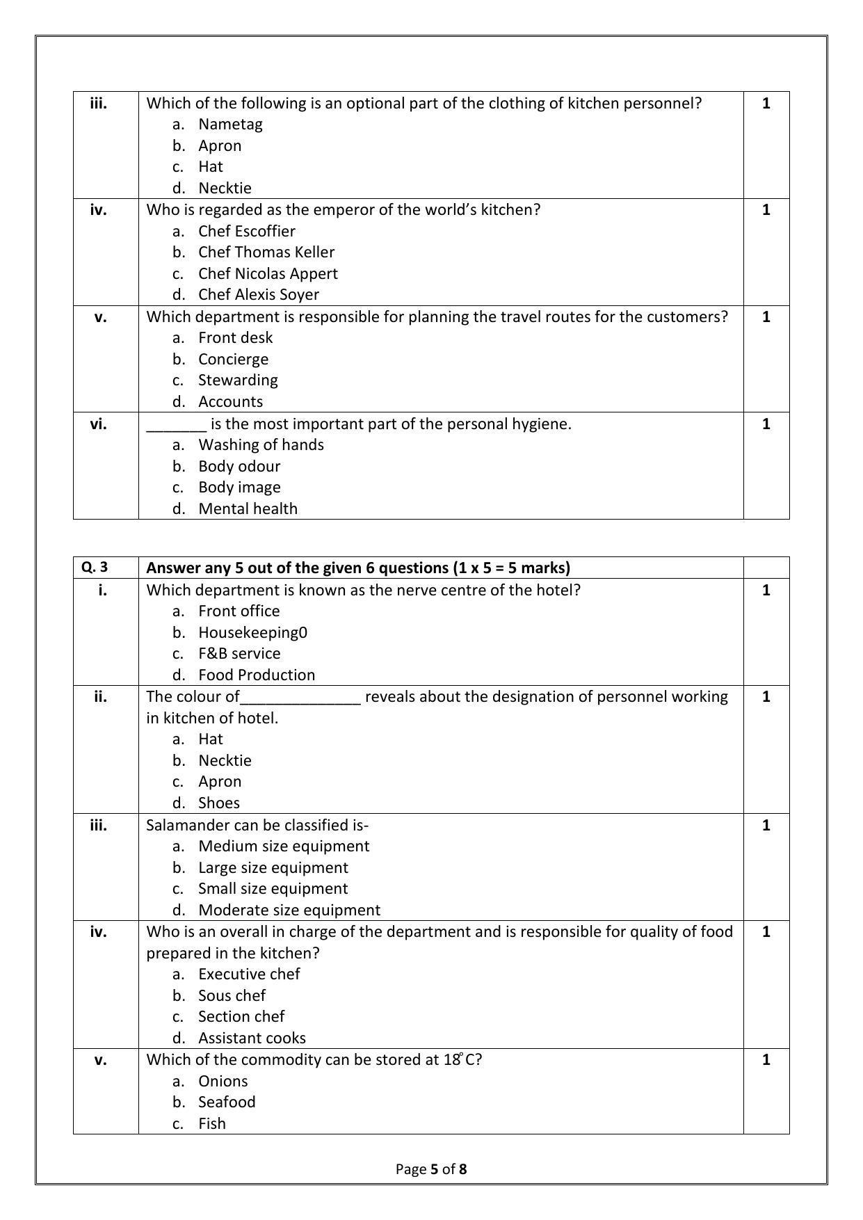 CBSE Class 9 Food Production Skill Education-Sample Paper 2024 - Page 5