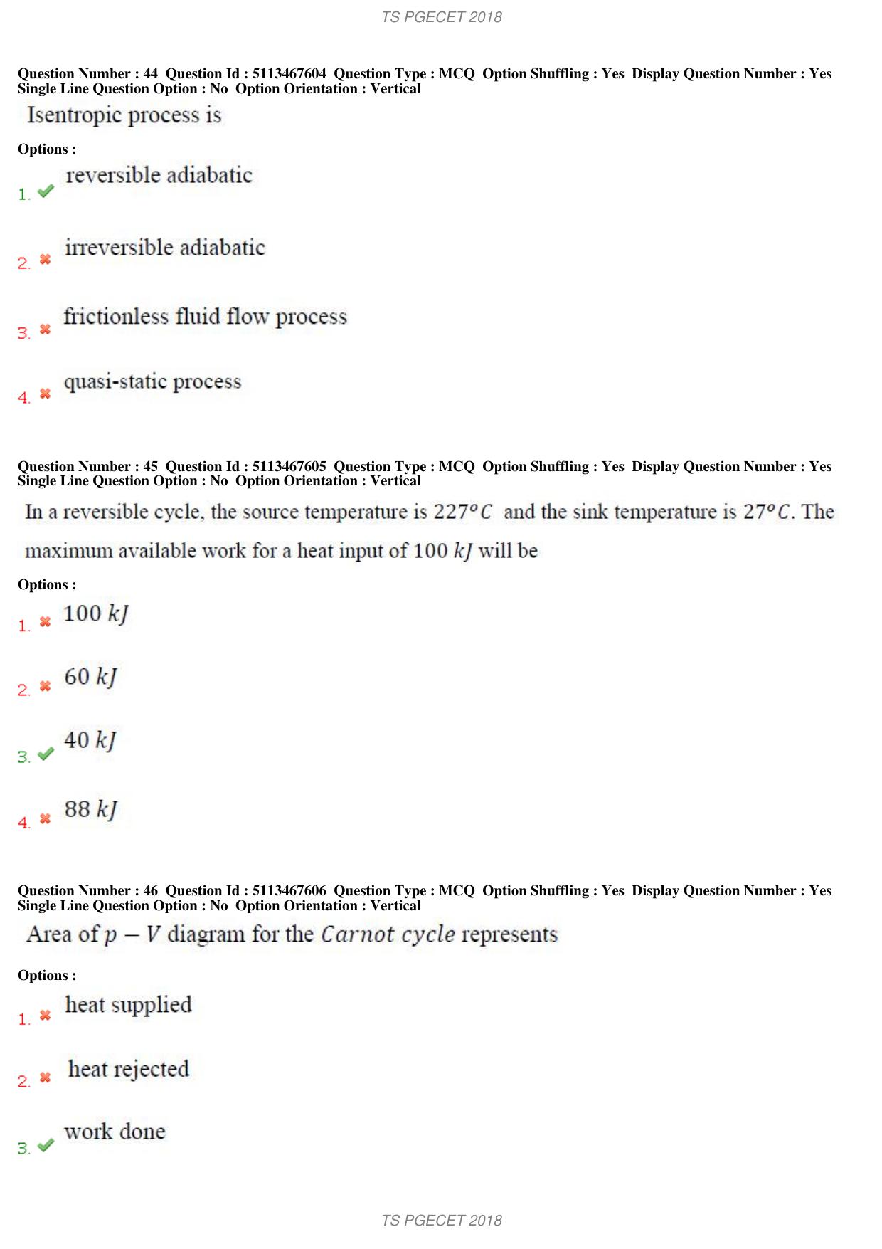 TS PGECET 2018: Mechanical Engineering Question Papers - Page 19