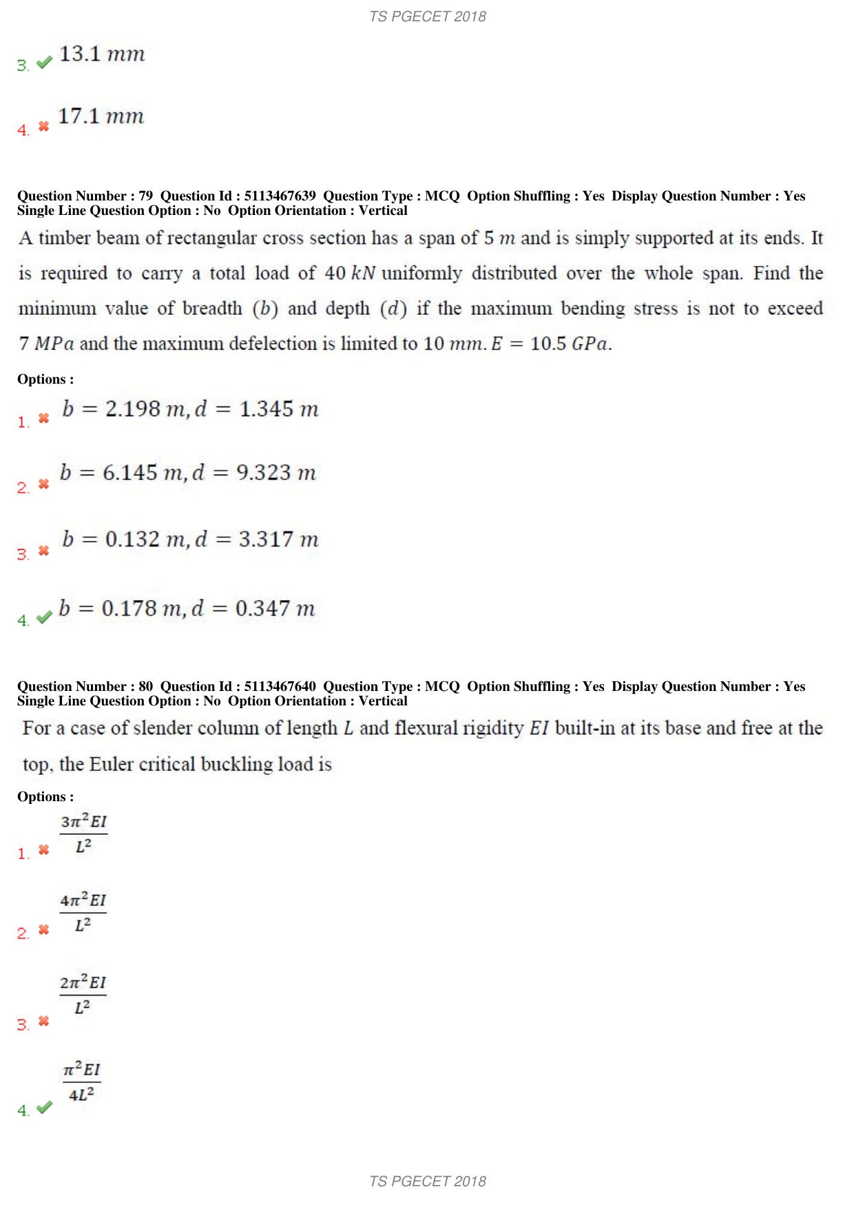 TS PGECET 2018: Mechanical Engineering Question Papers - Page 32