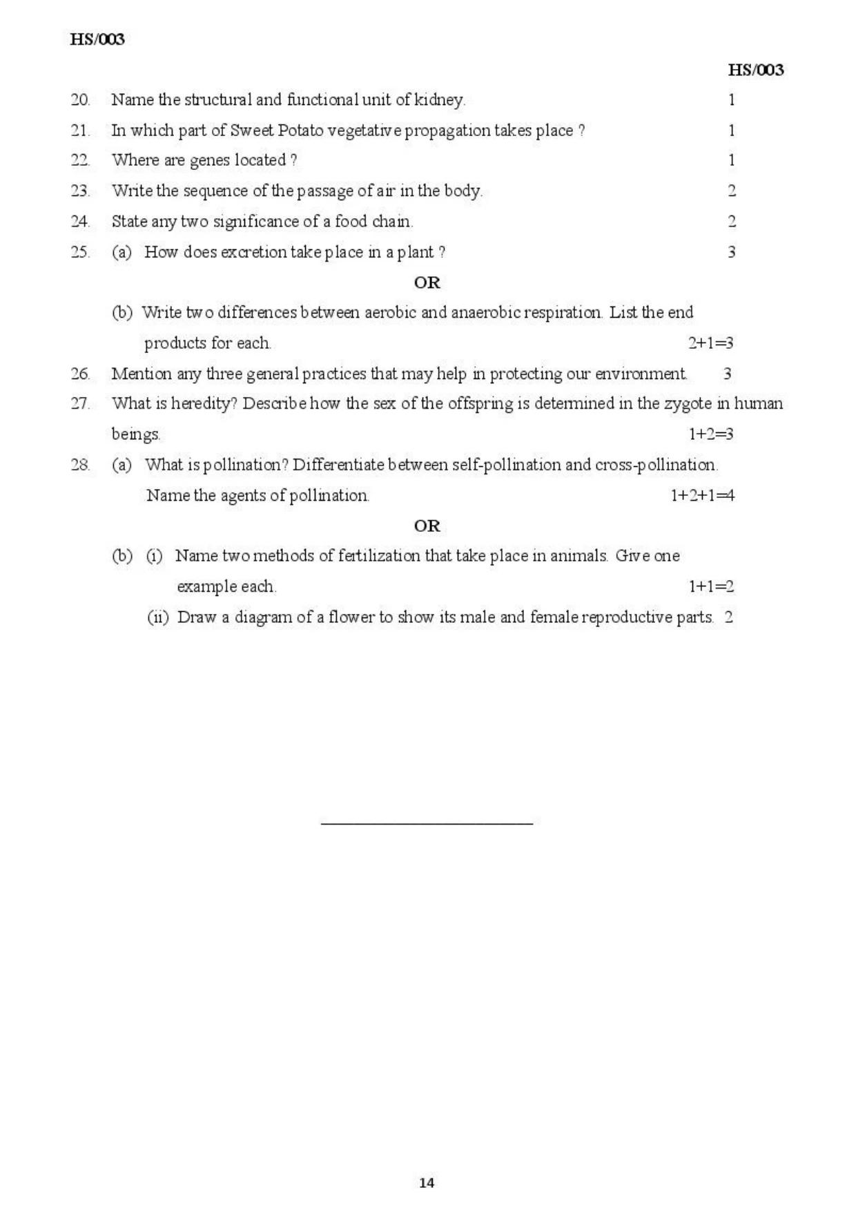 MBSE HSLC / Class 10 Science Sample Paper - Page 4