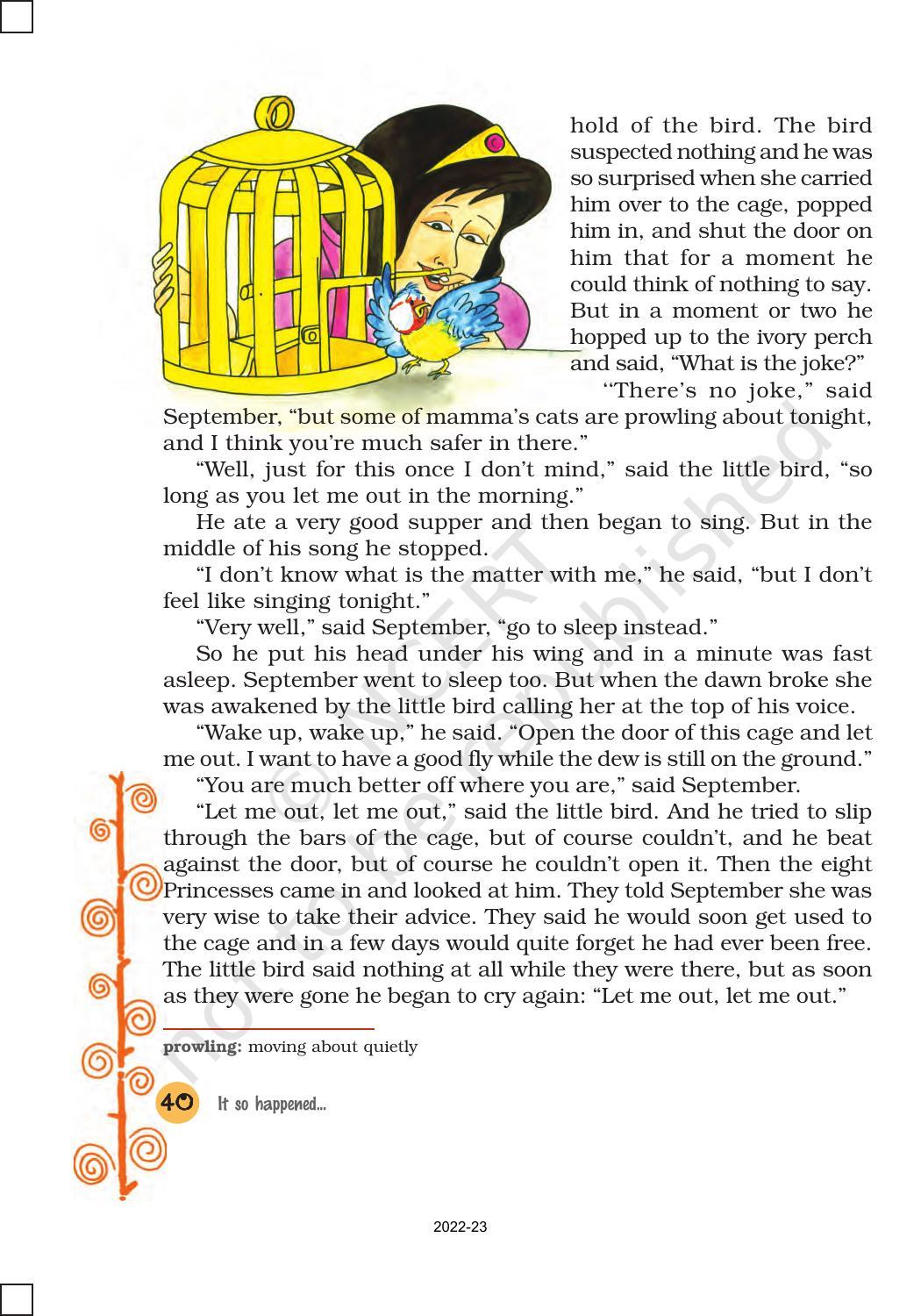 NCERT Book for Class 8 English It So Happened Chapter 5 Princess September - Page 7