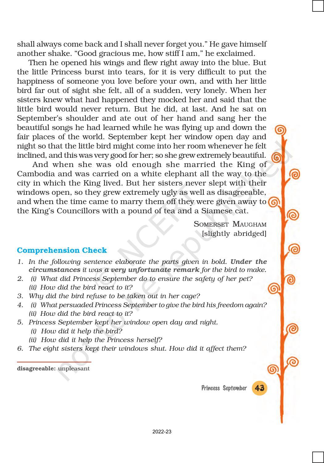 NCERT Book for Class 8 English It So Happened Chapter 5 Princess September - Page 10