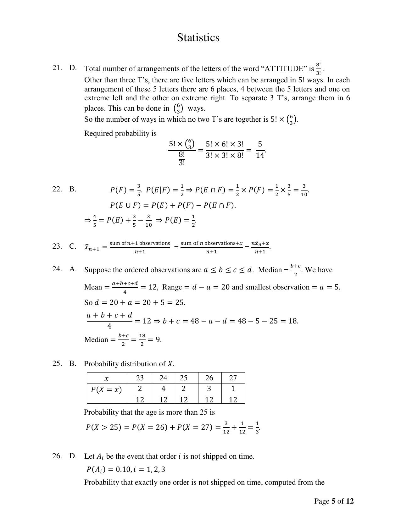 ACET November 2022 Solution - Page 5