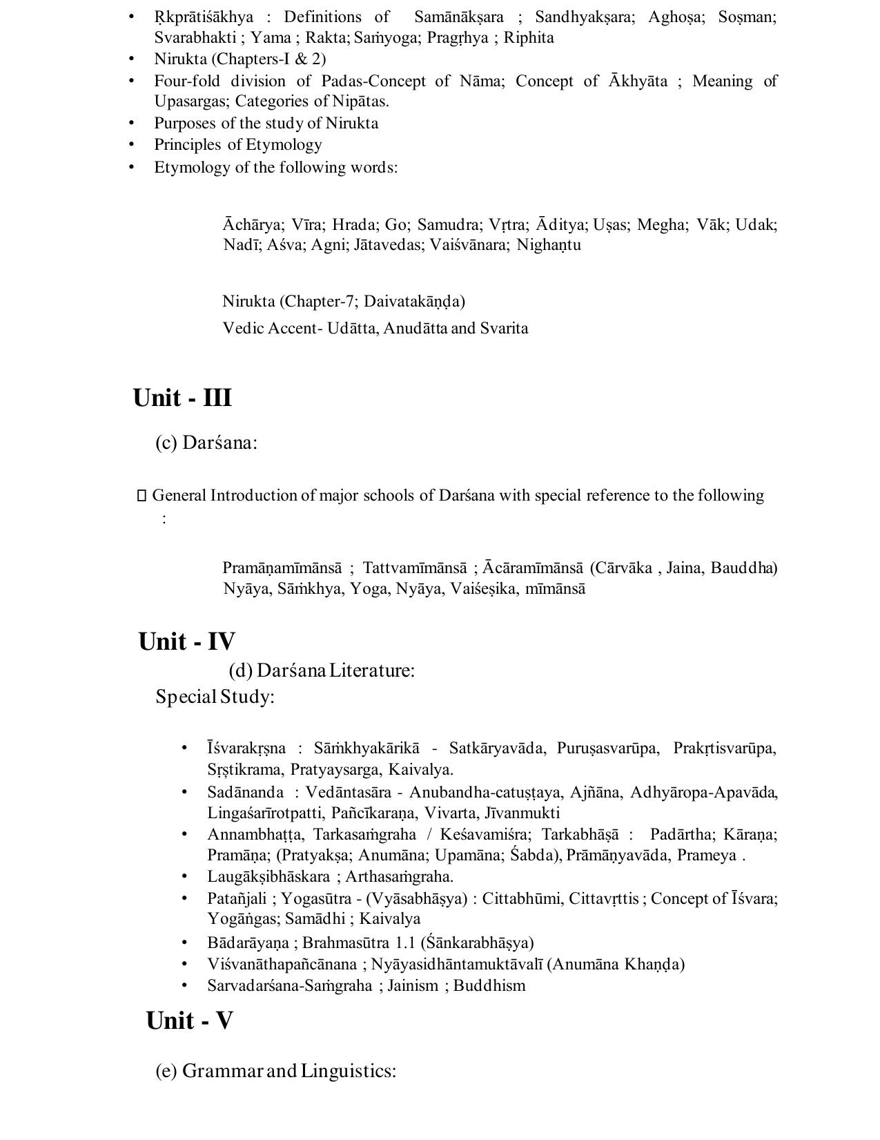 TNSET Syllabus - Sanskrit - Page 2