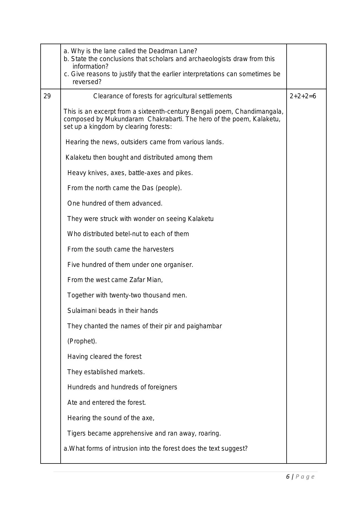 CBSE Class 12 History -Sample Paper 2019-20 - Page 6