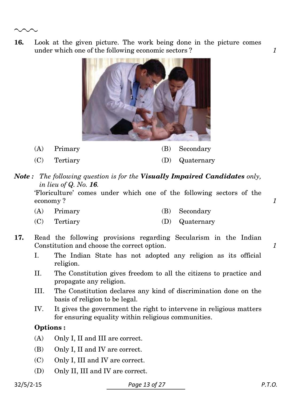 CBSE Class 10 32-5-2 Social Science 2024 Question Paper - Page 13