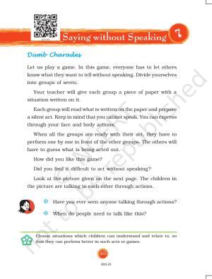 NCERT Book for Class 3 EVS Chapter 7-Saying without Speaking
