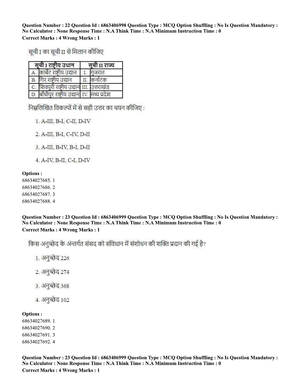 CUET PG 2023: LAQP17 – Kashmiri (Hindi)-Shift 1 (07-06-2023) Question Papers - Page 36