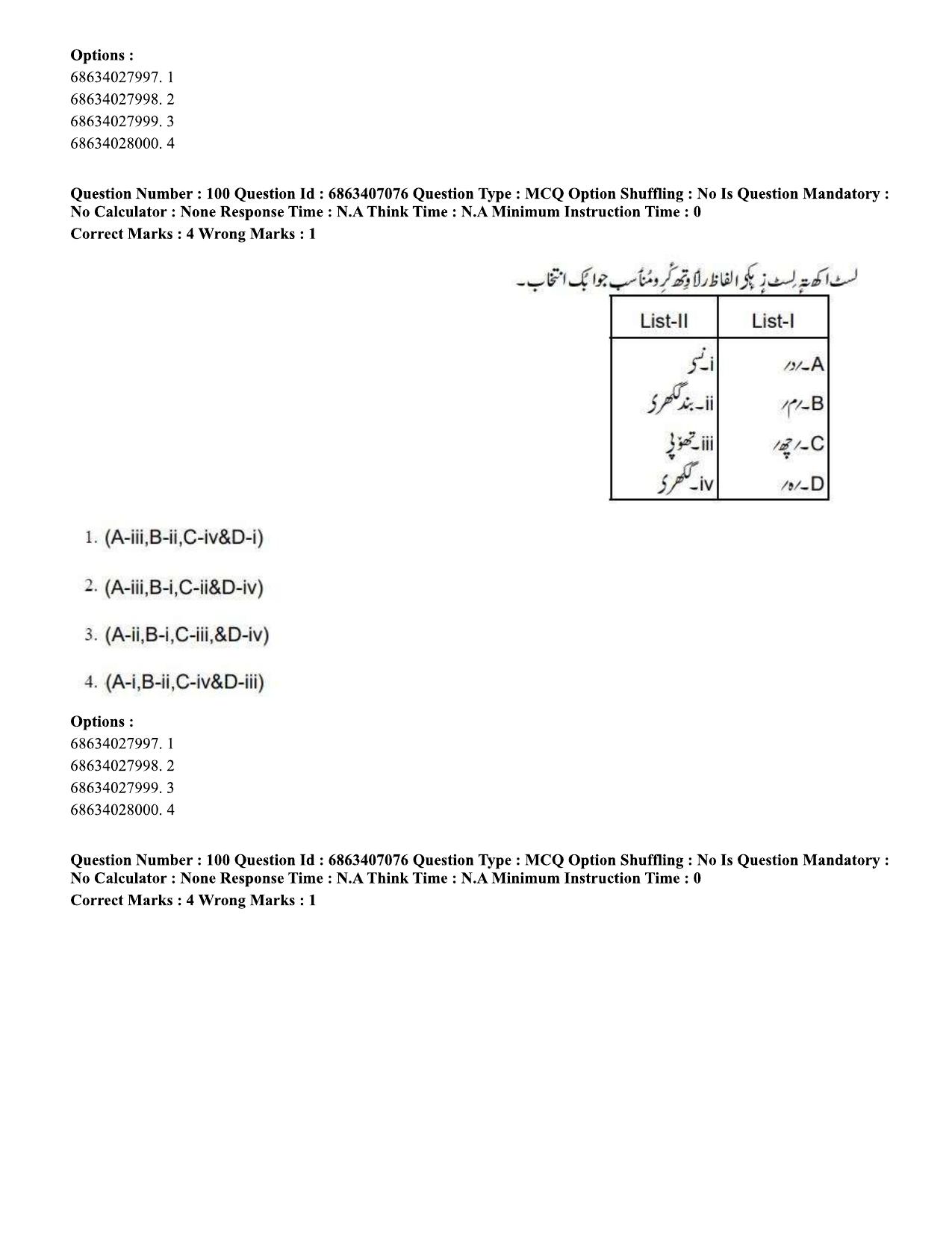 CUET PG 2023: LAQP17 – Kashmiri (Hindi)-Shift 1 (07-06-2023) Question Papers - Page 157