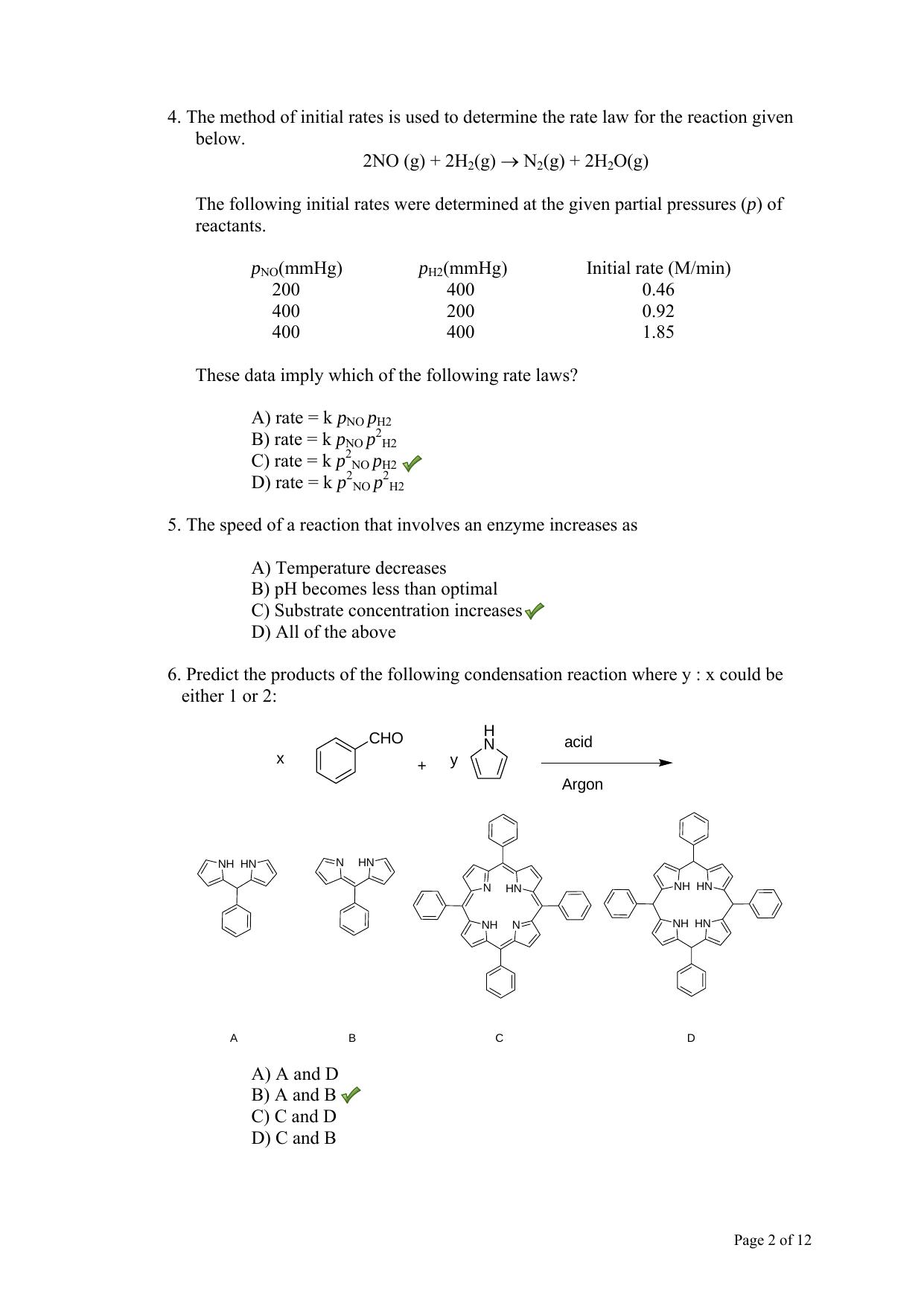 TIFR GS 2013 Chemistry X Question Paper - Page 3