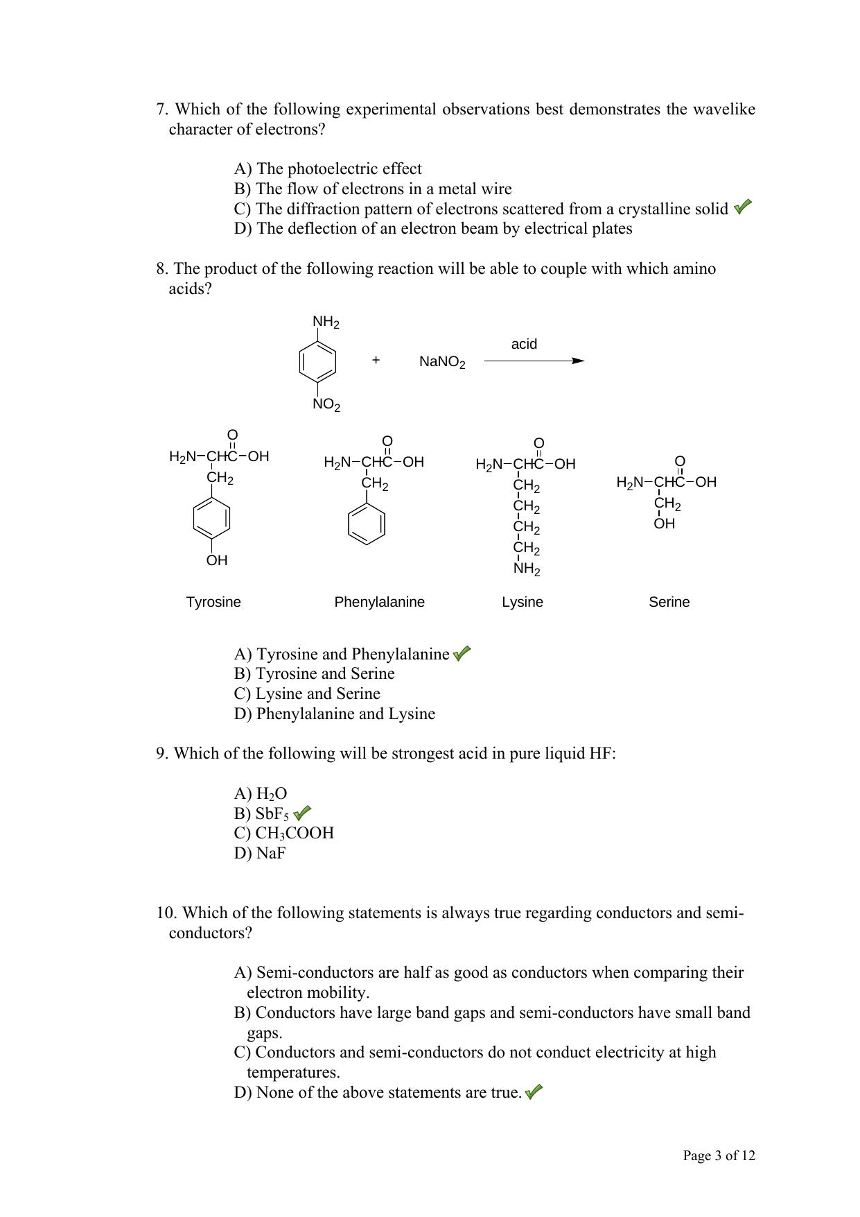 TIFR GS 2013 Chemistry X Question Paper - Page 4