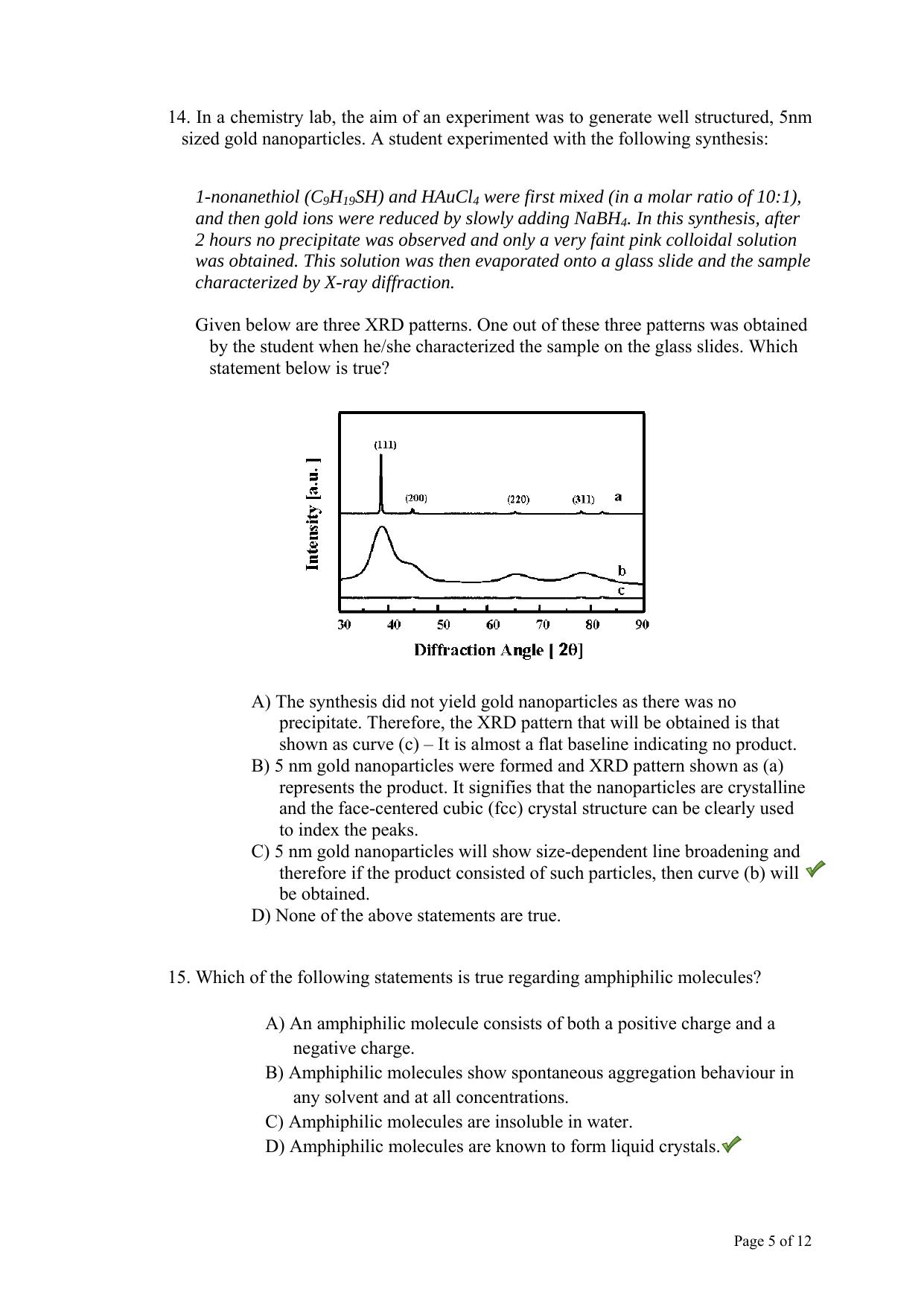 TIFR GS 2013 Chemistry X Question Paper - Page 6