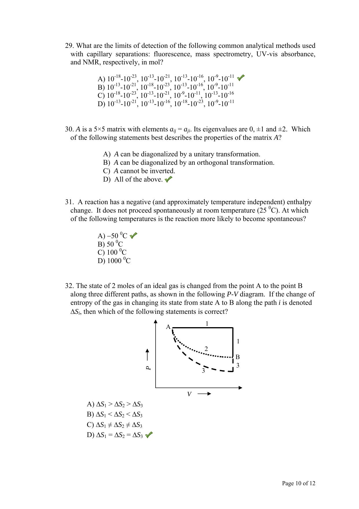 TIFR GS 2013 Chemistry X Question Paper - Page 11
