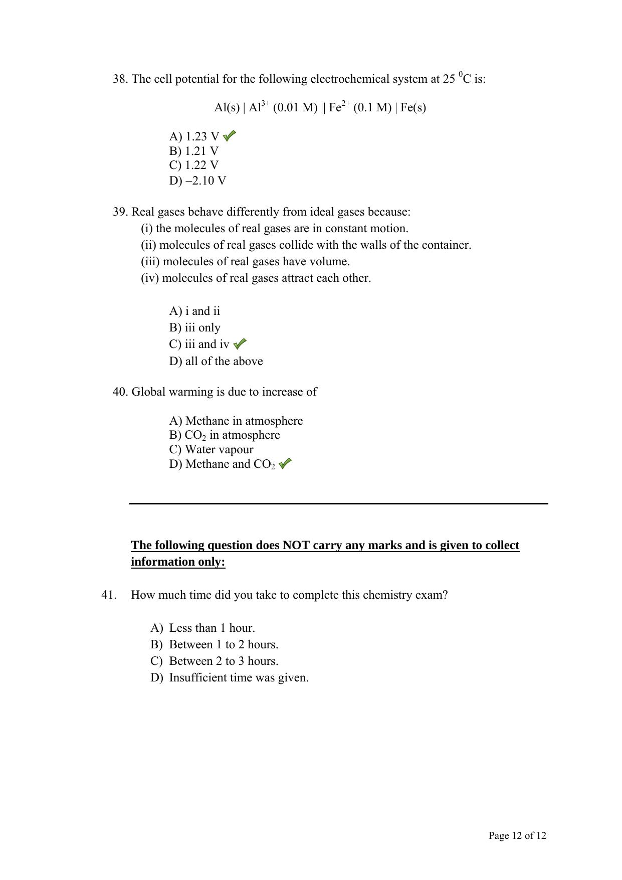 TIFR GS 2013 Chemistry X Question Paper - Page 13