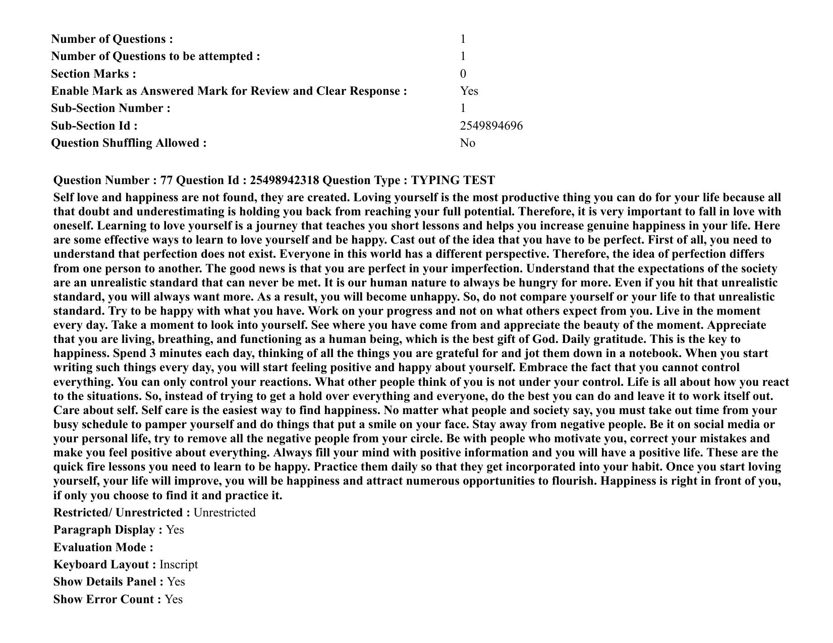 MP CPCT 22 October 2021 Question Paper English Shift 2 - Page 54
