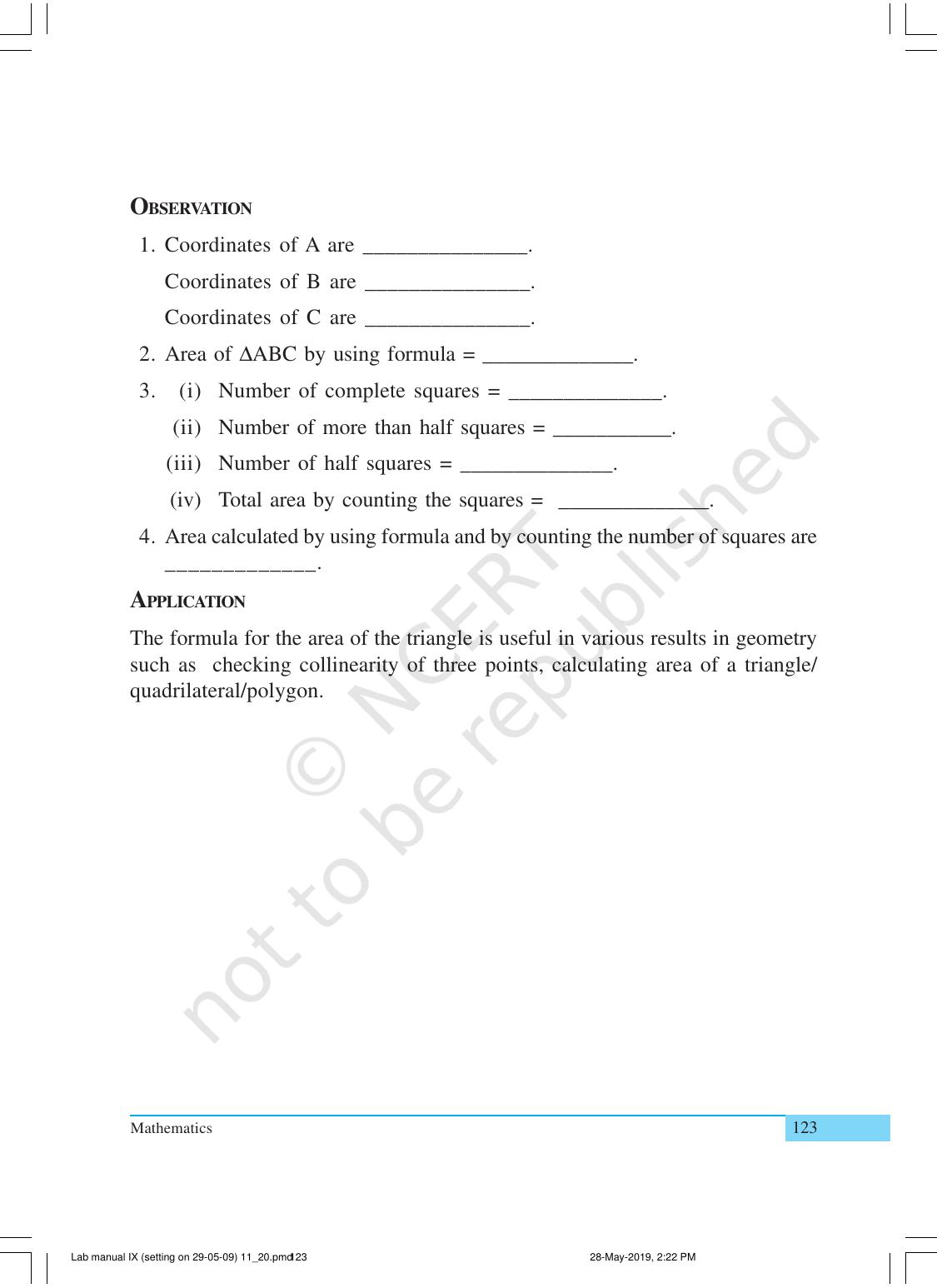 NCERT Laboratory Manuals for Class X Mathematics - Activities for Class X (11 to 20) - Page 5