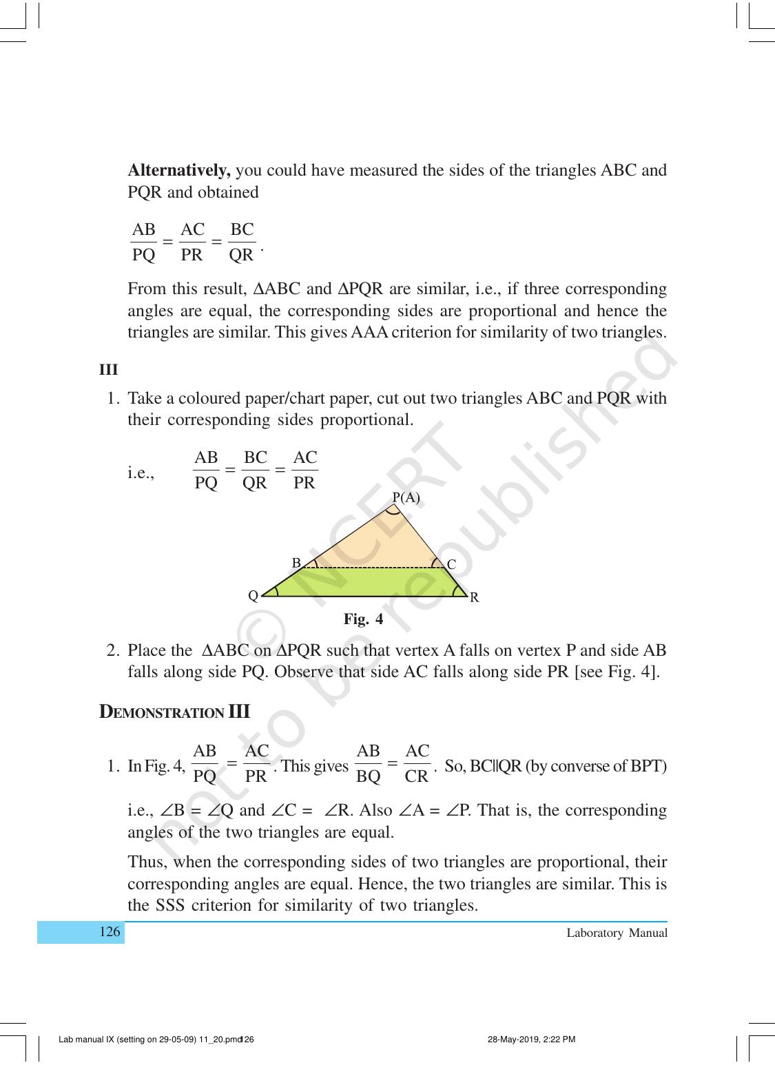 NCERT Laboratory Manuals for Class X Mathematics - Activities for Class X (11 to 20) - Page 8