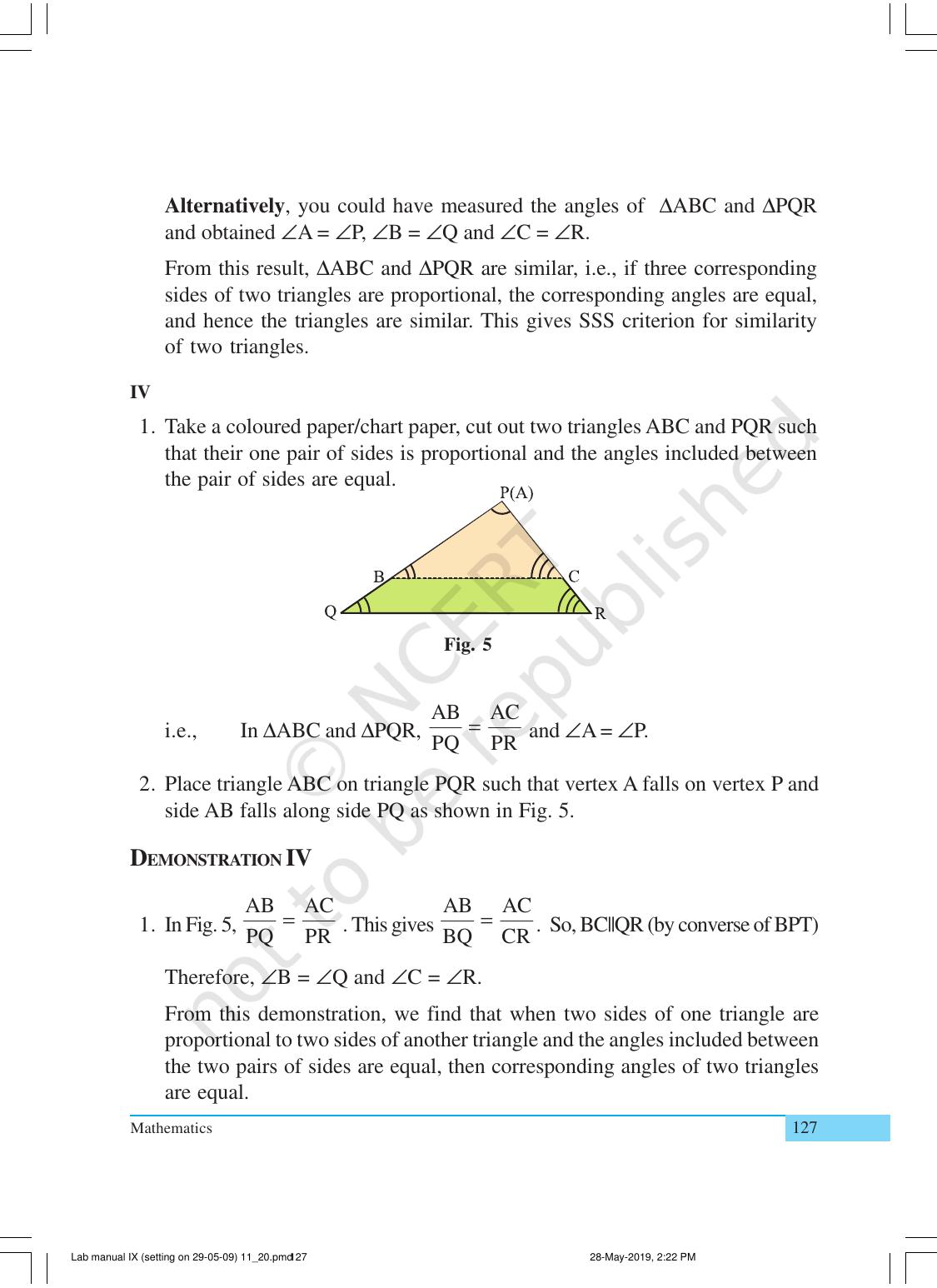 NCERT Laboratory Manuals for Class X Mathematics - Activities for Class X (11 to 20) - Page 9