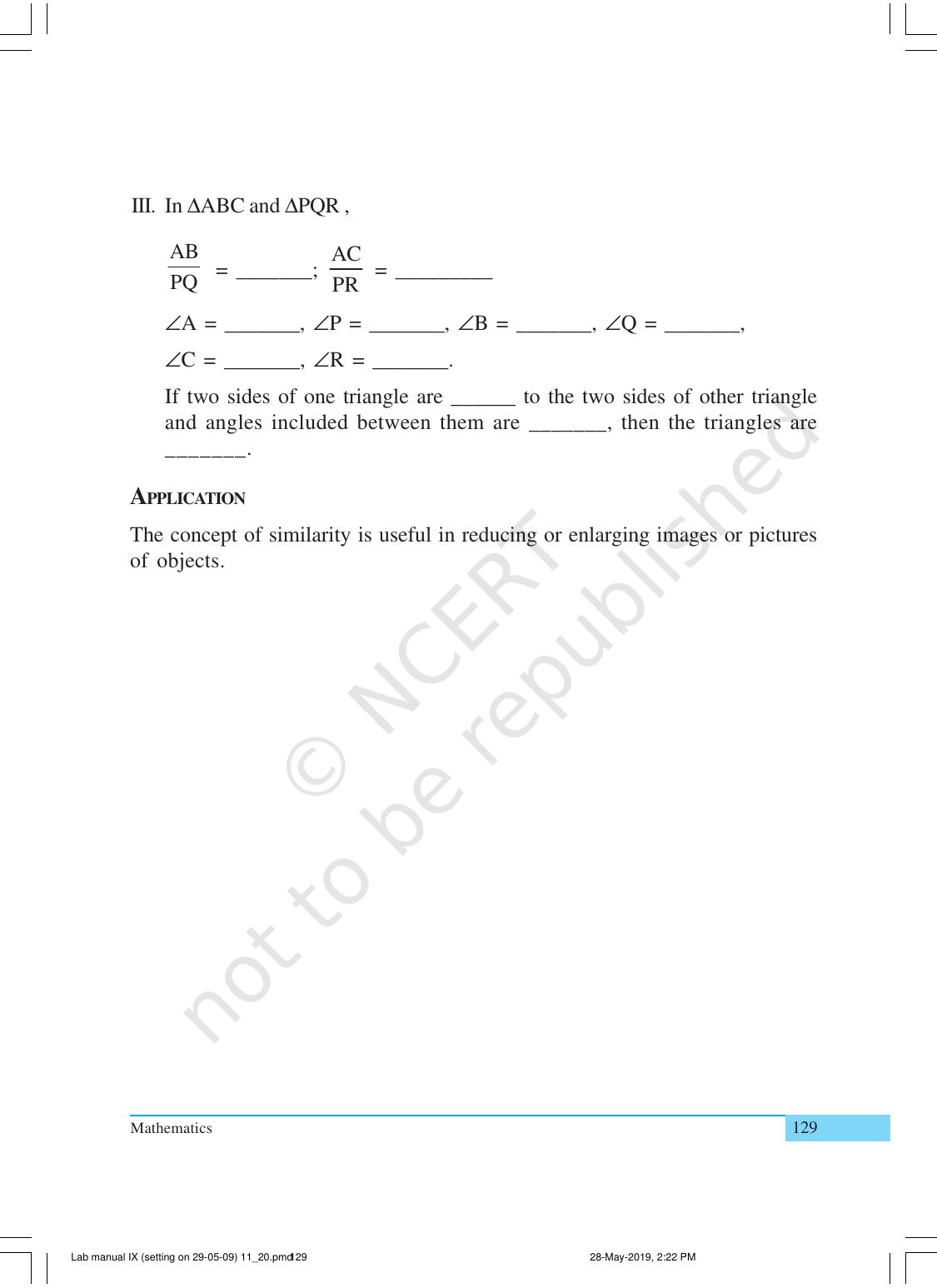NCERT Laboratory Manuals for Class X Mathematics - Activities for Class X (11 to 20) - Page 11