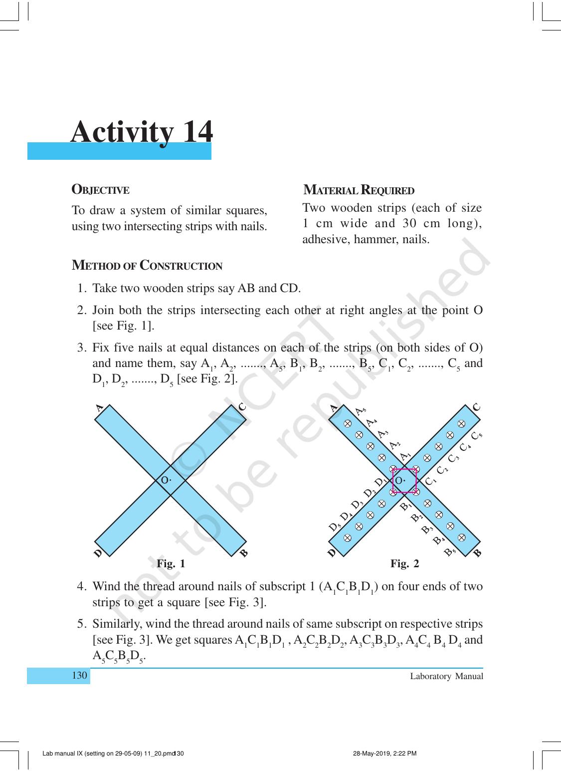 NCERT Laboratory Manuals for Class X Mathematics - Activities for Class X (11 to 20) - Page 12