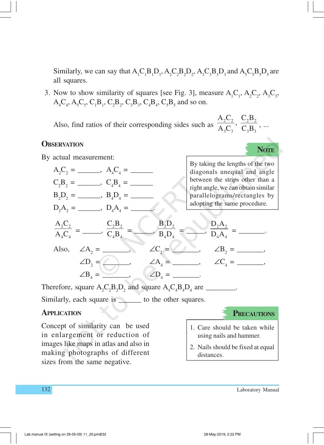 NCERT Laboratory Manuals for Class X Mathematics - Activities for Class X (11 to 20) - Page 14