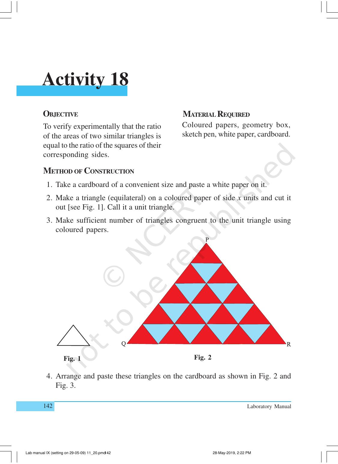 NCERT Laboratory Manuals for Class X Mathematics - Activities for Class X (11 to 20) - Page 24