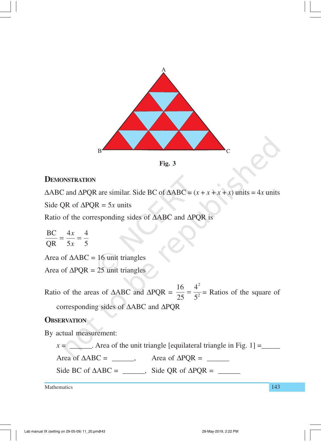 NCERT Laboratory Manuals for Class X Mathematics - Activities for Class X (11 to 20) - Page 25