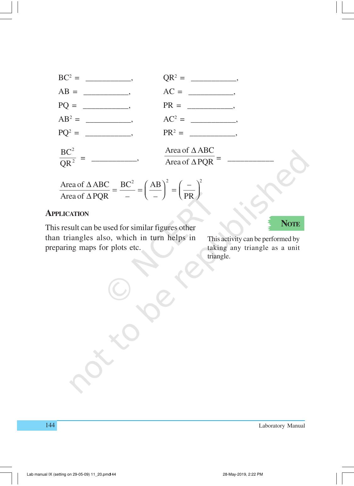 NCERT Laboratory Manuals for Class X Mathematics - Activities for Class X (11 to 20) - Page 26