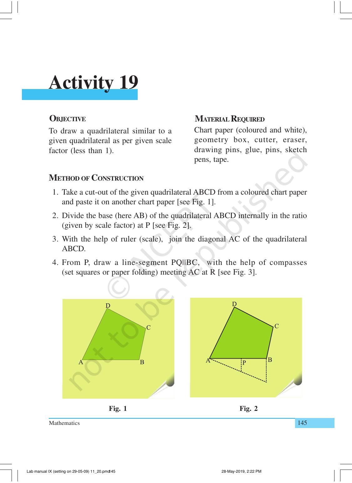 NCERT Laboratory Manuals for Class X Mathematics - Activities for Class X (11 to 20) - Page 27