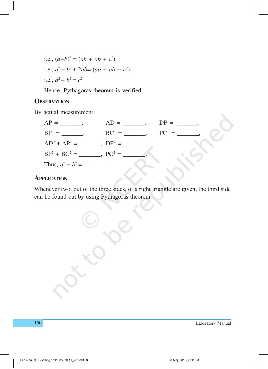 NCERT Laboratory Manuals for Class X Mathematics - Activities for Class X (11 to 20) - Page 32