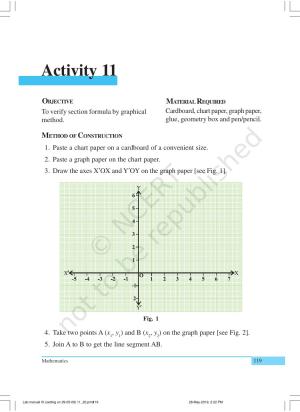 NCERT Laboratory Manuals for Class X Mathematics - Activities for Class X (11 to 20)