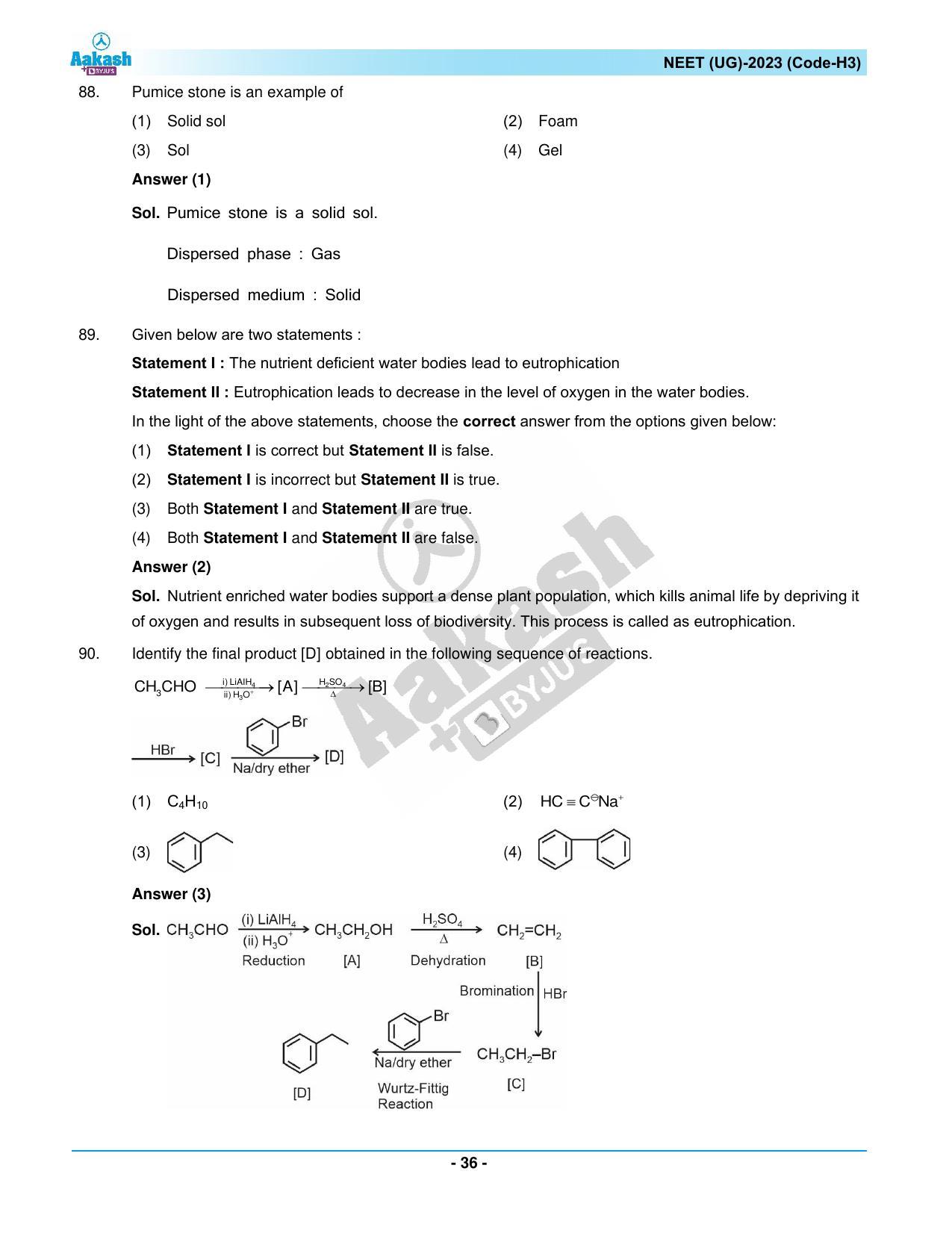 NEET 2023 Question Paper H3 - Page 36