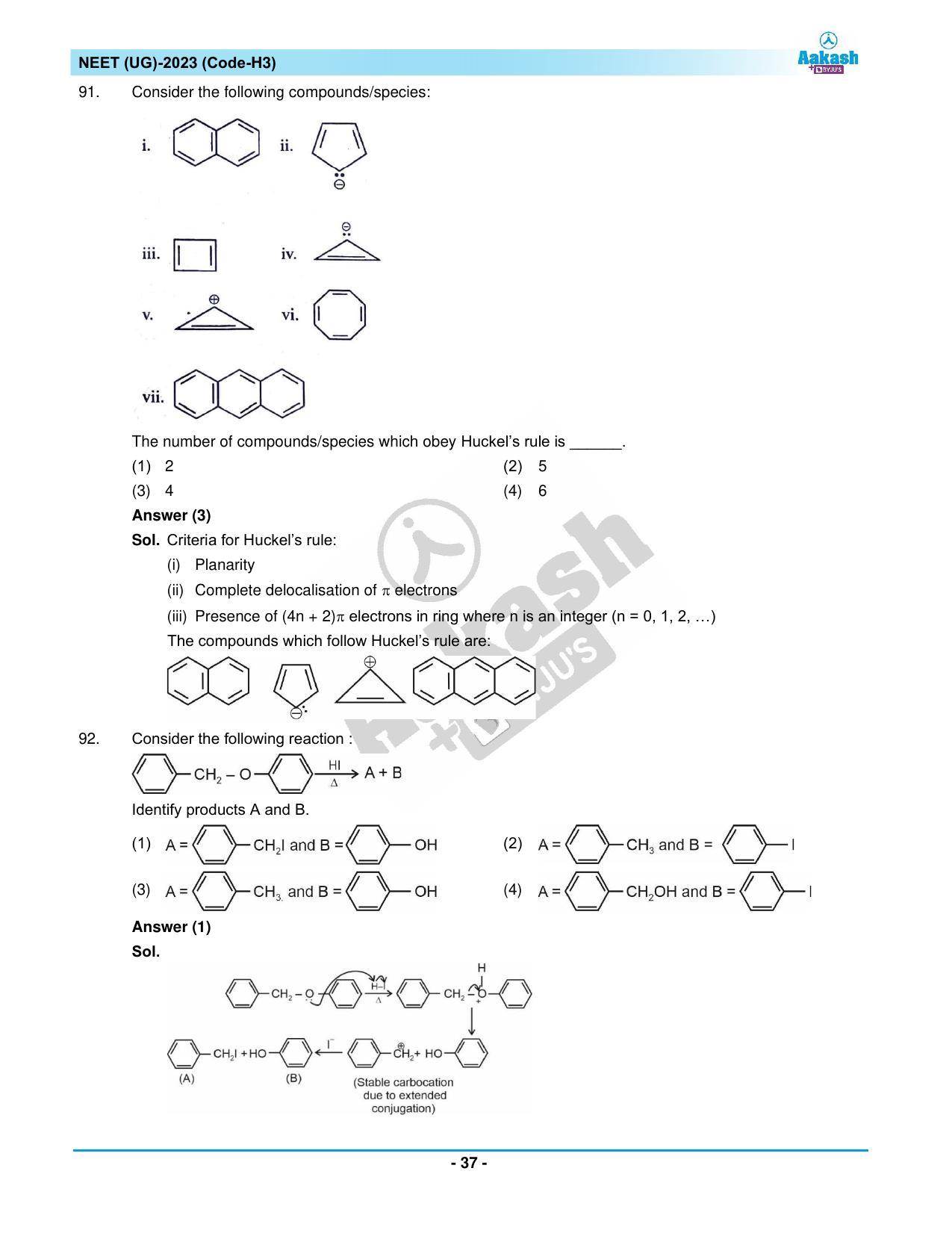 NEET 2023 Question Paper H3 - Page 37