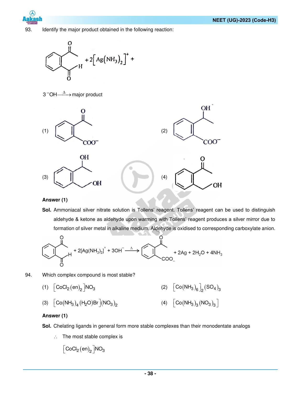 NEET 2023 Question Paper H3 - Page 38