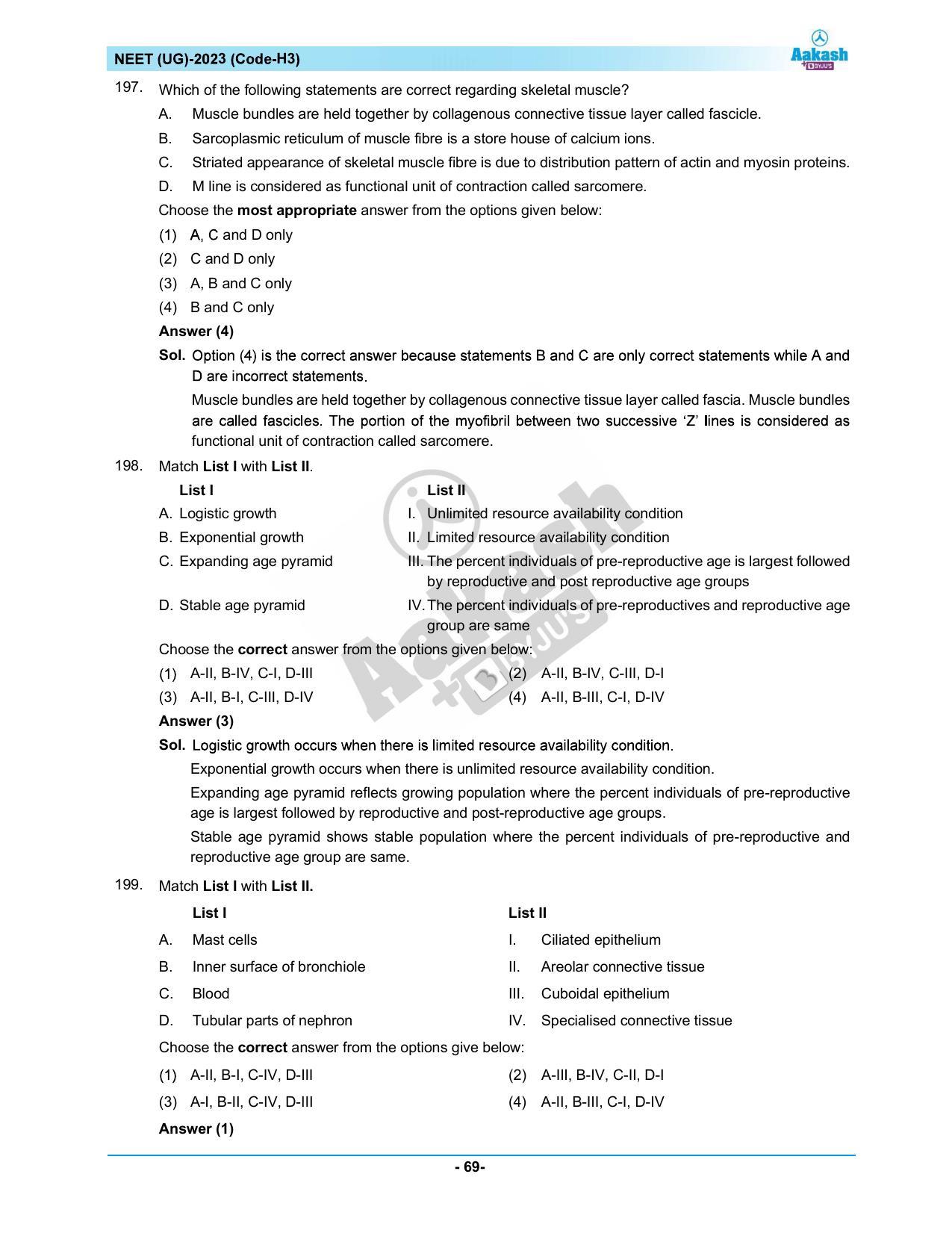 NEET 2023 Question Paper H3 - Page 69