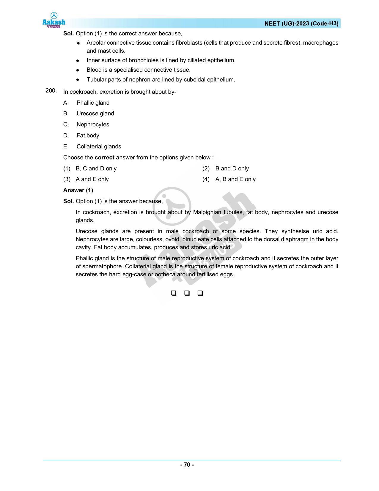NEET 2023 Question Paper H3 - Page 70
