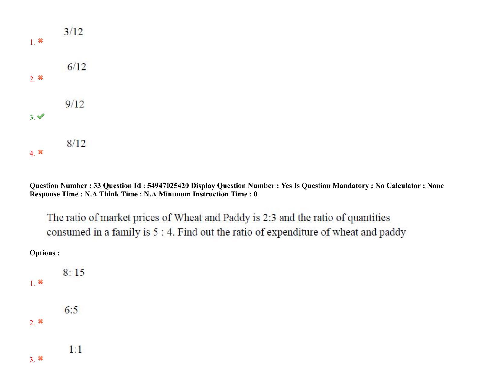 AP RCET 2022: Population Studies - 18-10-2022 (Tuesday) Session-I: Question Paper With keys - Page 26