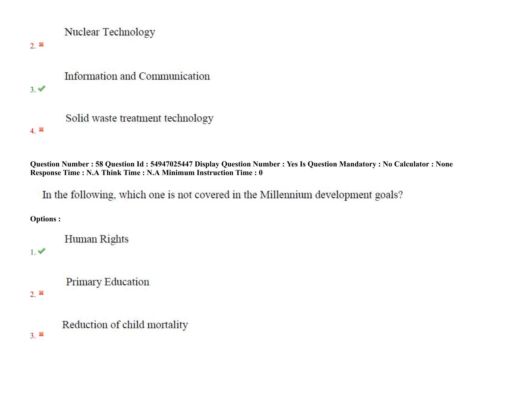 AP RCET 2022: Population Studies - 18-10-2022 (Tuesday) Session-I: Question Paper With keys - Page 46