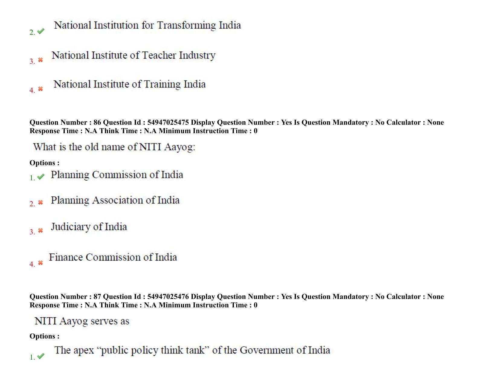 AP RCET 2022: Population Studies - 18-10-2022 (Tuesday) Session-I: Question Paper With keys - Page 64