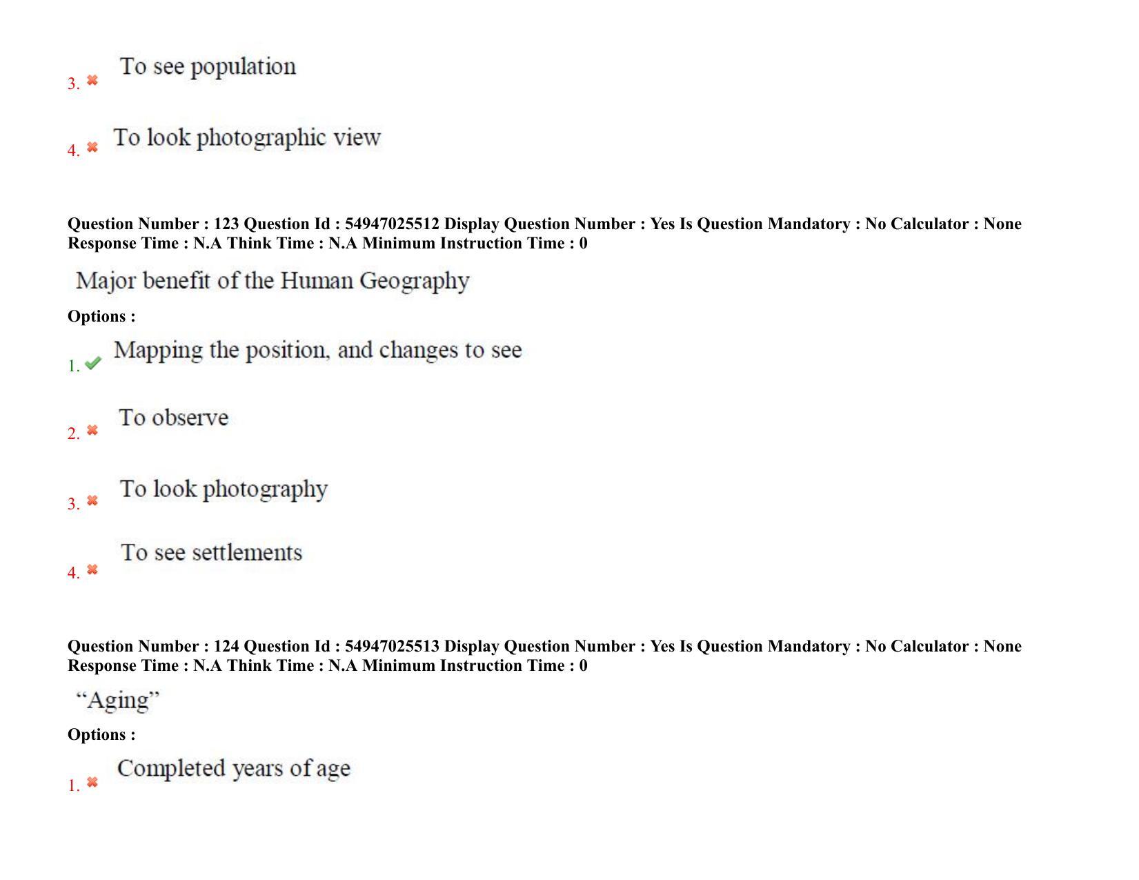 AP RCET 2022: Population Studies - 18-10-2022 (Tuesday) Session-I: Question Paper With keys - Page 84