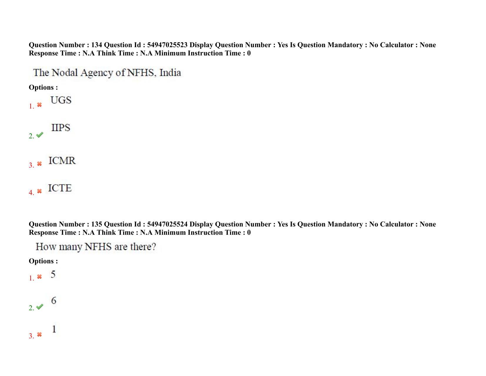 AP RCET 2022: Population Studies - 18-10-2022 (Tuesday) Session-I: Question Paper With keys - Page 90