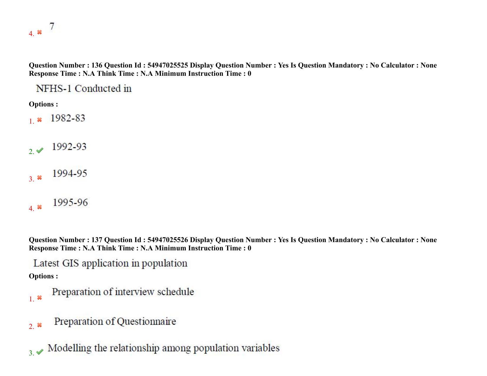 AP RCET 2022: Population Studies - 18-10-2022 (Tuesday) Session-I: Question Paper With keys - Page 91