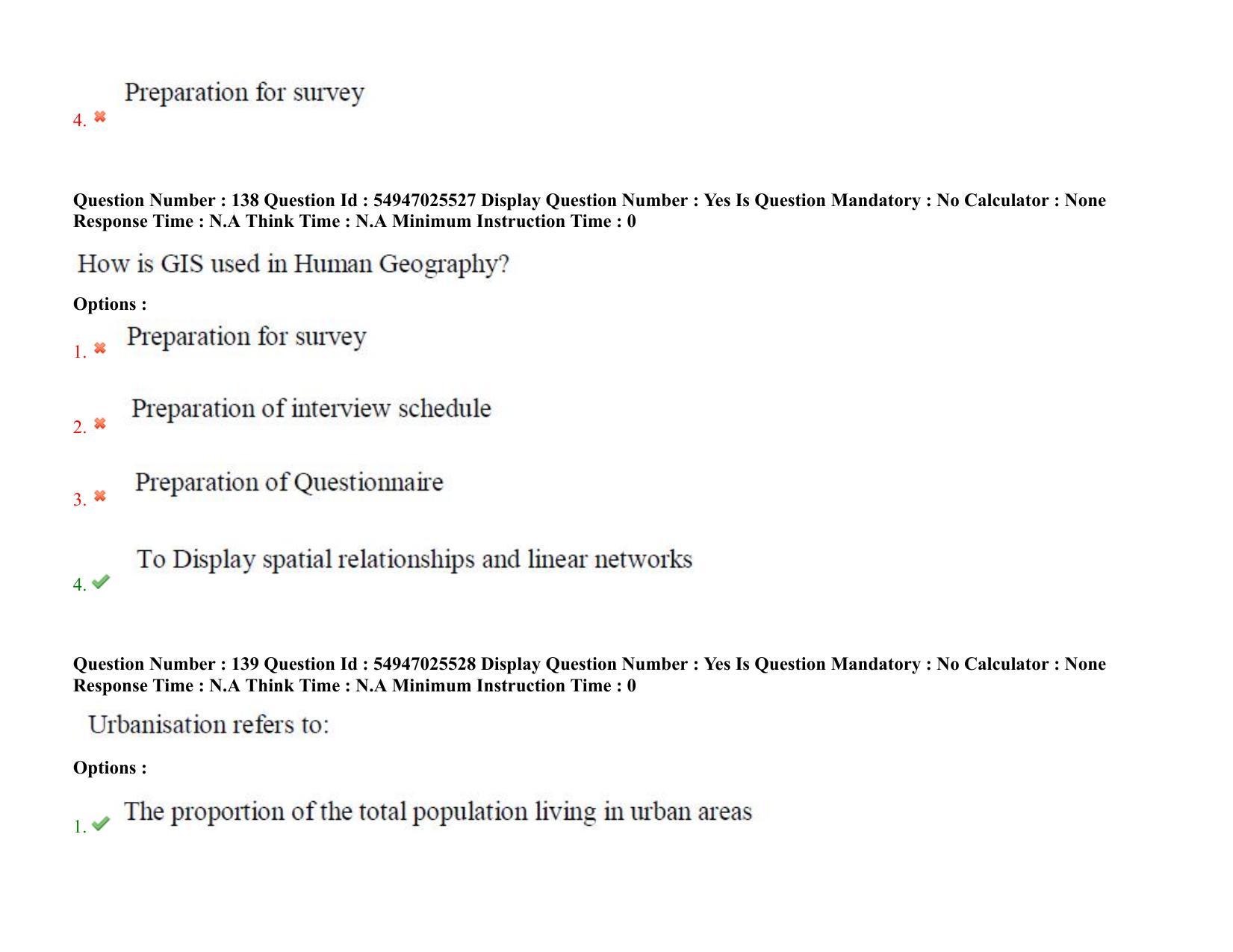 AP RCET 2022: Population Studies - 18-10-2022 (Tuesday) Session-I: Question Paper With keys - Page 92