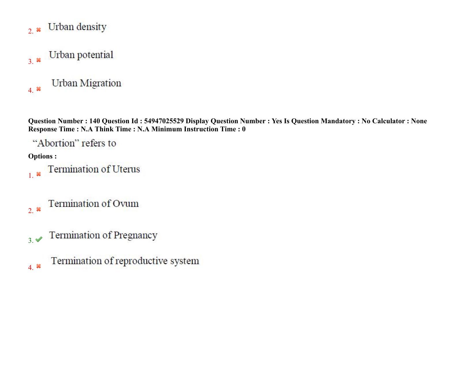 AP RCET 2022: Population Studies - 18-10-2022 (Tuesday) Session-I: Question Paper With keys - Page 93