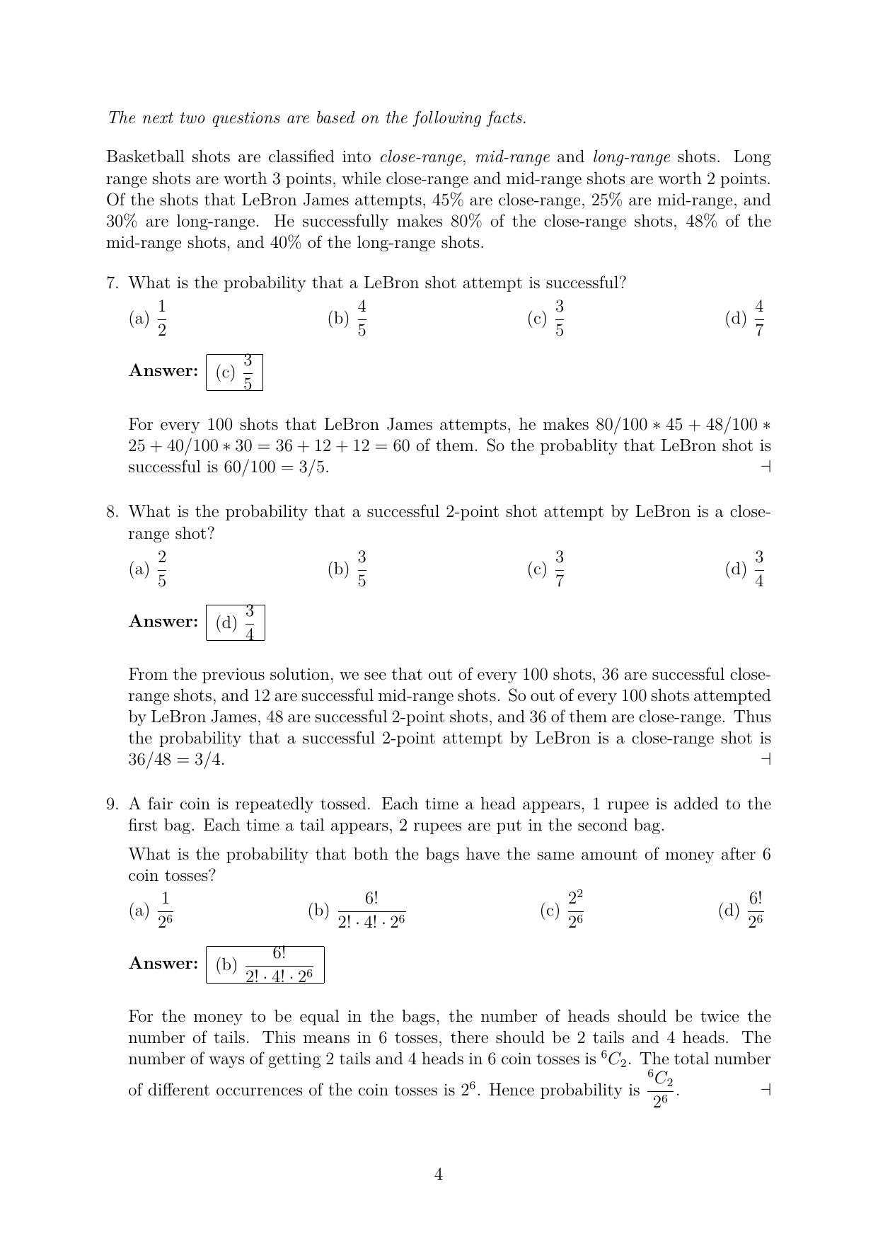 CMI Entrance Exam 2020 Solutions MSc/PhD Computer Science - Page 4