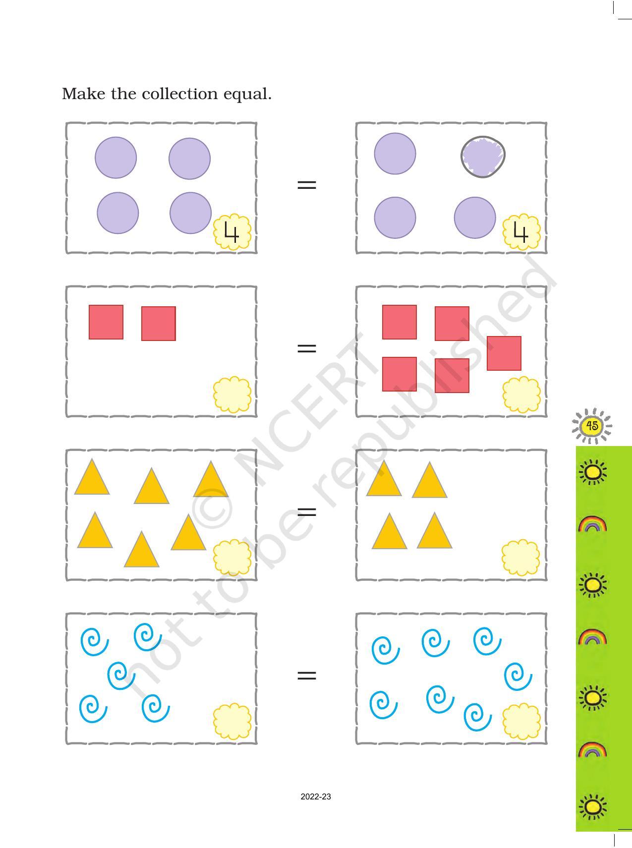 NCERT Book for Class 1 Maths :Chapter 2-Numbers From One To Nine - Page 25