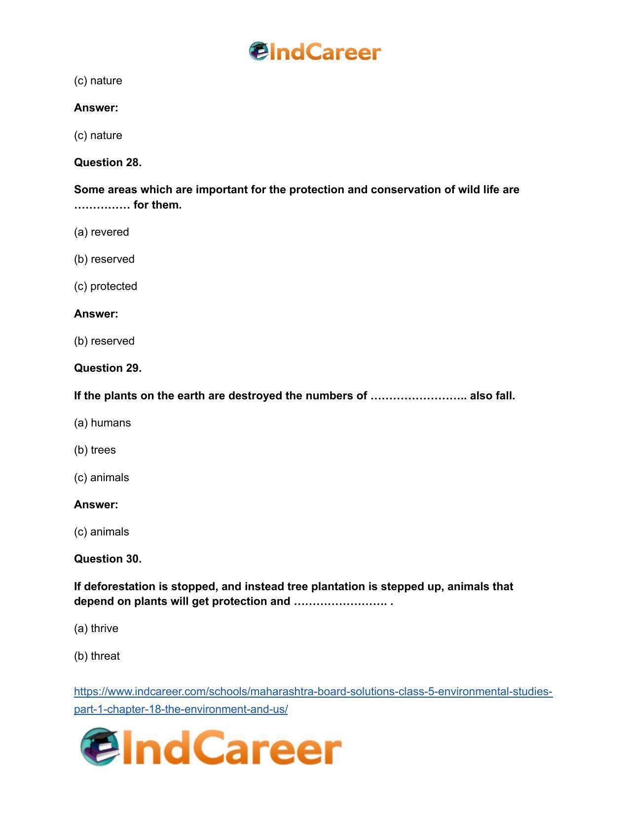 Maharashtra Board Solutions Class 5-Environmental Studies (Part 1): Chapter 18- The Environment and Us - Page 14
